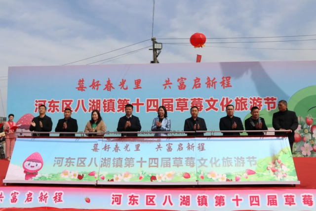 临沂市河东区八湖镇第十四届草莓文化旅游节开幕